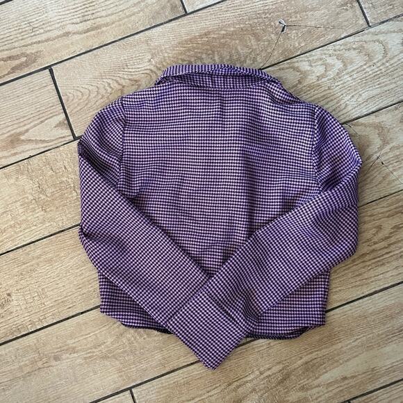 Zara gingham pink long sleeve - Picture 2 of 4